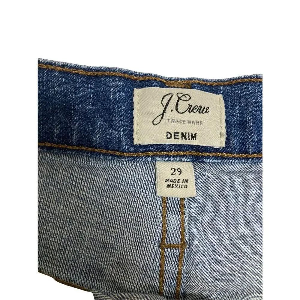 J Crew High-rise denim short in Brixton wash Size 29 G0272 Raw Hem Distressed